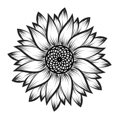 Renklendirme sayfaları için çiçek satırı sanatı