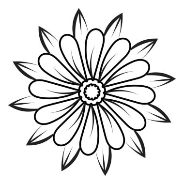 Dövme tasarımı için Çiçek Çizgisi Sanatı