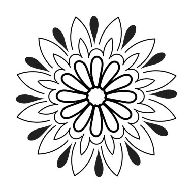 Dövme tasarımı için Çiçek Çizgisi Sanatı