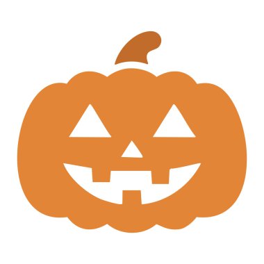 Cadılar Bayramı 'nda gülümseyen korkunç balkabağı. Mutlu Cadılar Bayramı 'nın ana sembolü. 