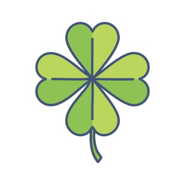 St. Patrick Günü Dijital İllüstrasyonu. İrlanda Şansı, Yonca, Leprikon Şapkası, Yeşil Bira ve Altın Para Sanatı