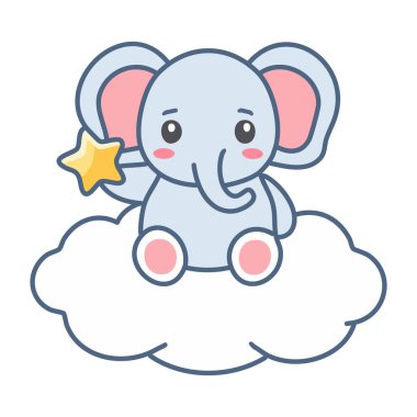 Sevimli Hayvan Vektörü Resimleri - Sevimli Bebek Hayvanlar, Fantezi Yaratıkları ve Mevsimlik Tasarımlar