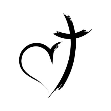 Christian Tattoo Sanat Vektörü Tasarımı - Haç, İnanç ve İlham verici Sembol Vektörleri