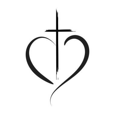 Christian Tattoo Sanat Vektörü Tasarımı - Haç, İnanç ve İlham verici Sembol Vektörleri