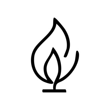 İnanç Sembolü İzole Çizgi Sanat Tasarımı