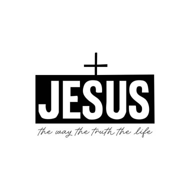 İncil İfade, afiş, afiş, fotoğraf bindirme, giyim tasarımı için Hıristiyan tipografi