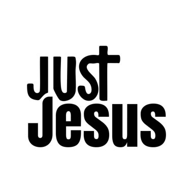 İncil İfade, afiş, afiş, fotoğraf bindirme, giyim tasarımı için Hıristiyan tipografi