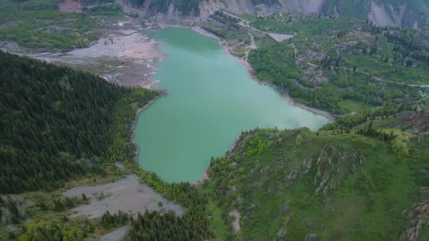 Jezioro Kanionie Czystą Wodą Miejsce Turystyczne — Wideo stockowe