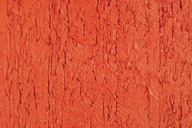 Kırmızı çizgileri olan dekoratif parlak alçı. Somut arkaplan                               