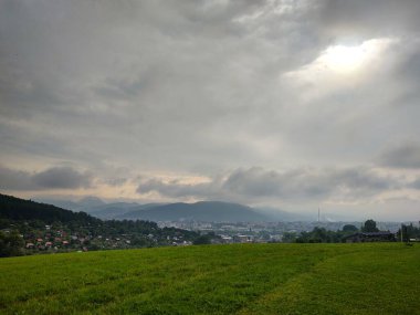 Ormanda sihirli ağaçlar ve yollar. Slovakya