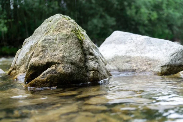 Rivière Lac Ruisseau Qui Coule Dans Nature Sauvage Slovaquie — Photo