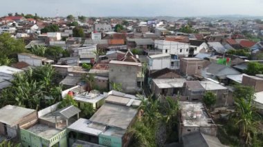 Semarang Endonezya kırsal şehir manzarası.