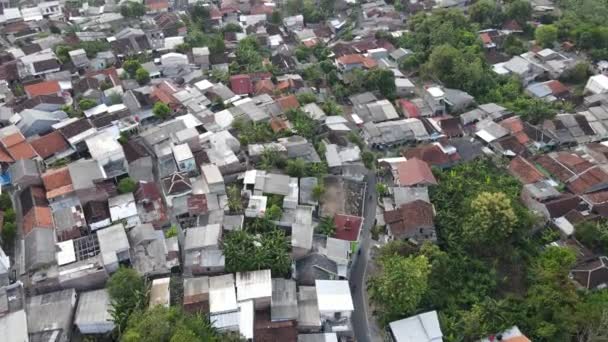 Vista Aérea Escena Rural Ciudad Semarang Indonesia — Vídeos de Stock