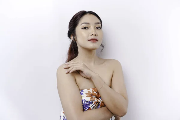 Mujer Belleza Asiática Con Piel Limpia Saludable Maquillaje Natural Concepto —  Fotos de Stock