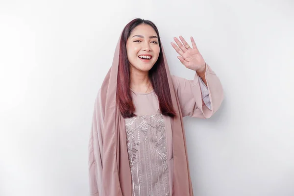 Retrato Una Joven Hermosa Mujer Musulmana Asiática Con Pañuelo Cabeza —  Fotos de Stock