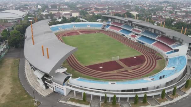 Luftaufnahme Von Landmark Stadium Mandala Krida Yogyakarta Stadion Mandala Krida — Stockvideo