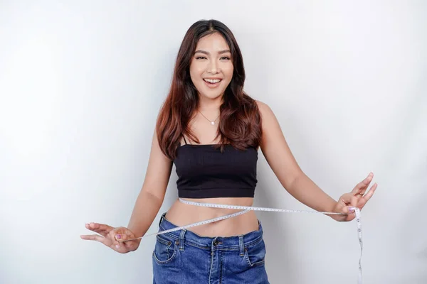 Asian Women and Their Body Shape with Waist Measurements Stock
