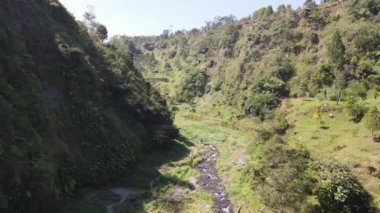 Endonezya 'daki Merapi Dağı' nın doğal manzarası