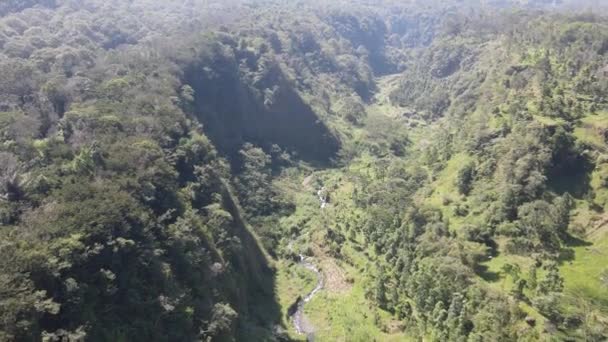 Přírodní Scenérie Oblasti Nebo Údolí Hory Merapi Indonésii — Stock video