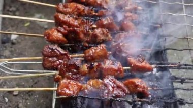 soba üzerinde ızgara tavuk