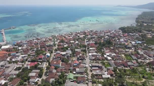 Вид Повітря Житлові Квартали Островах Каримунджава Джепара Індонезія — стокове відео