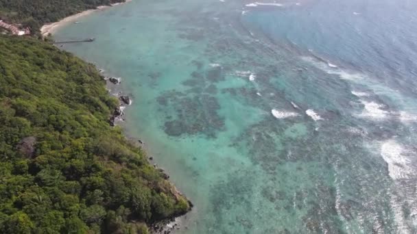 Vista Aérea Bobby Beach Nas Ilhas Karimunjawa Jepara Indonésia Ilha — Vídeo de Stock
