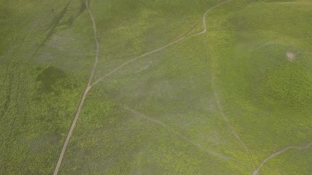Landschafts Ansicht Von Bromo Nach Bränden Luftaufnahme Von Bromo Eine — Stockvideo