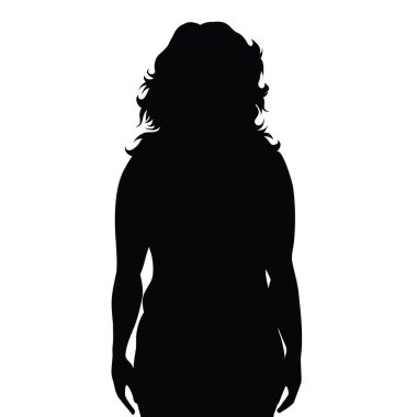 Beyaz arka planda şişman bir kadının silueti var. Kız sembolü, şişman, sağlıksız, insanlar, kişi, obezite, kilolu.