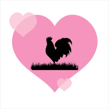 Horozla birlikte kalbin temsili. Hayvanın, özenin ve sevginin sembolü.