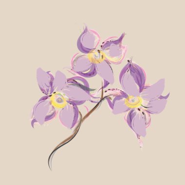 Çizgi film çiçeğinin vektör çizimi. Hayvanat ve havanın sembolü..