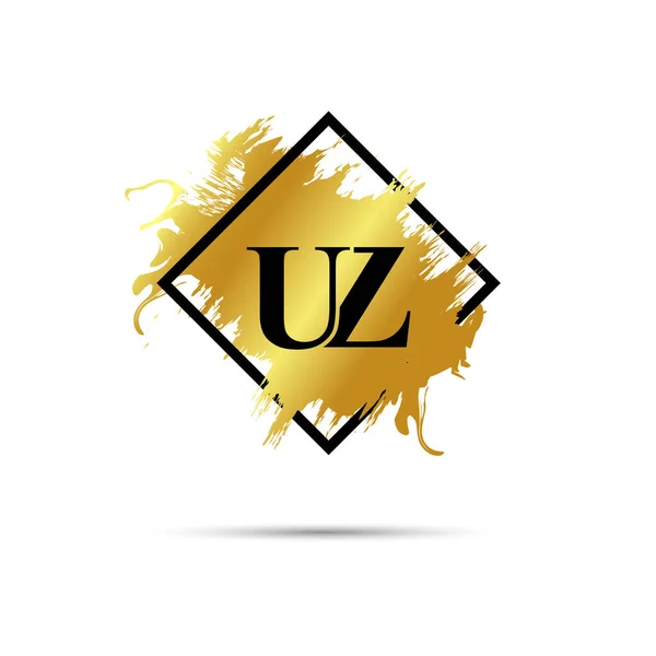 Золотий Логотип Символ Векторний Дизайн Мистецтва — стоковий вектор
