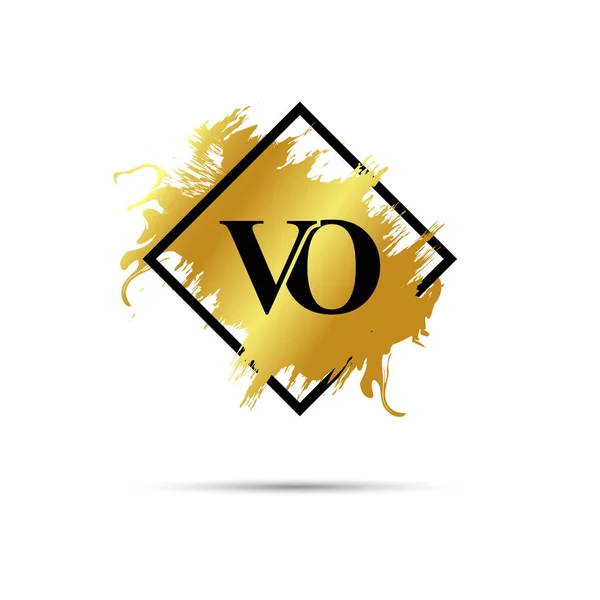Guld Logotyp Vektor Konst Design — Stock vektor