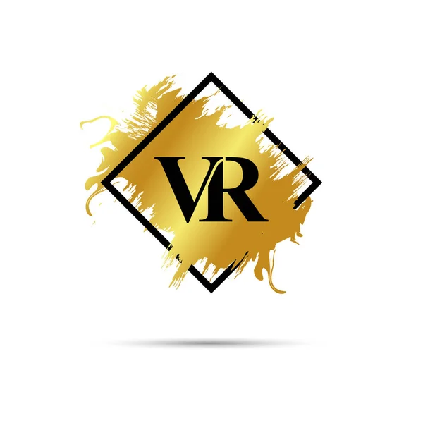 Zlatá Logo Vektorové Umění Design — Stockový vektor