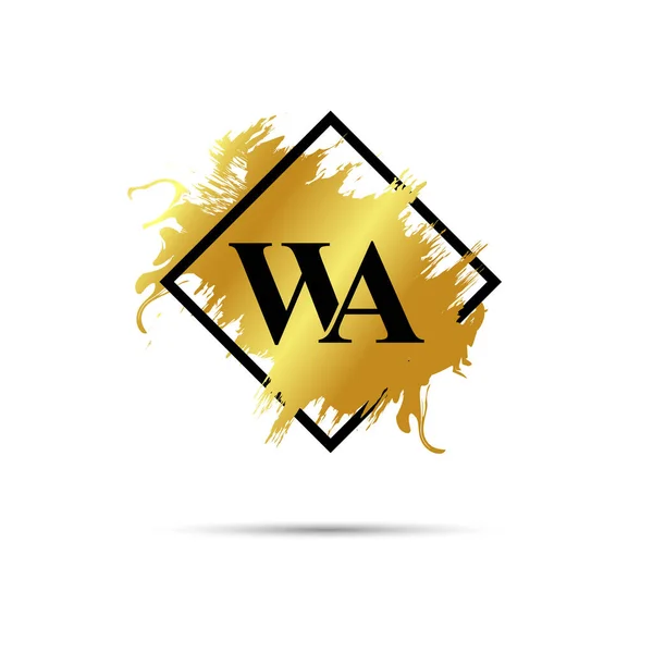 Design Arte Vetor Símbolo Logotipo Ouro — Vetor de Stock