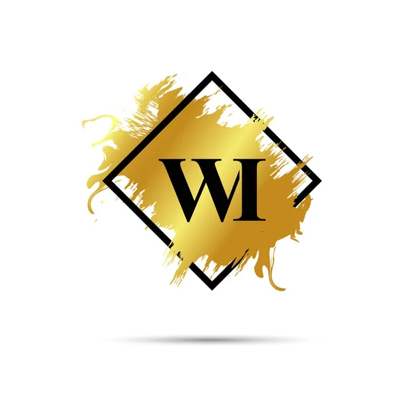 Gold Logo Symbole Vectoriel Art Design — Image vectorielle