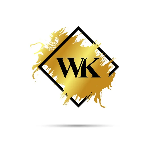 Złote Logo Symbol Wektor Sztuki Projekt — Wektor stockowy