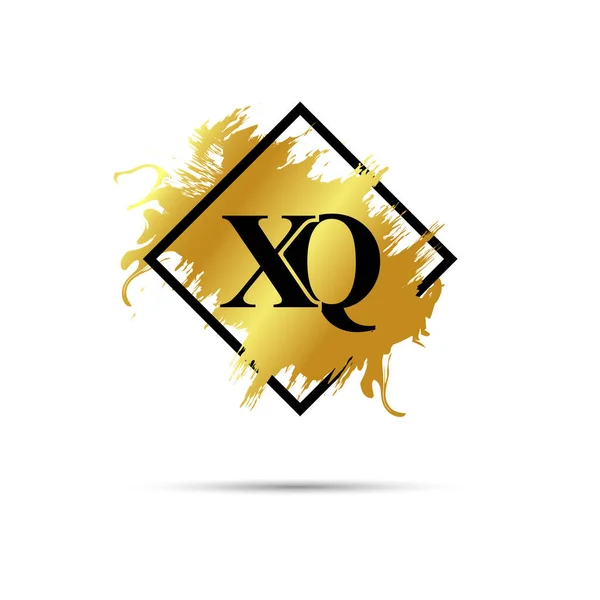 金色Xq标志矢量艺术设计 — 图库矢量图片