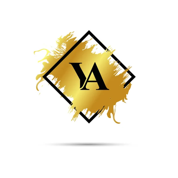 Guld Logotyp Symbol Vektor Konst Design — Stock vektor