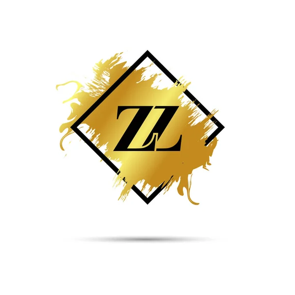 Gold Logotyp Symbol Vektor Konst Design — Stock vektor