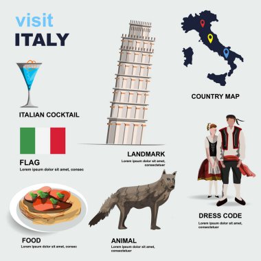 Ülkeyi detaylı vektör illüstrasyonu