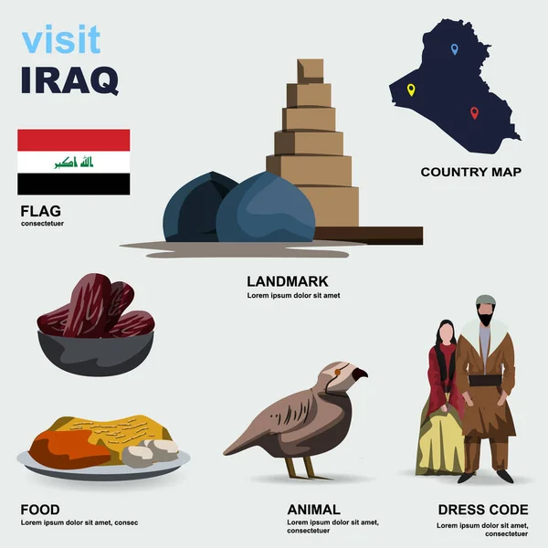 Векторная Иллюстрация Ирака — стоковый вектор