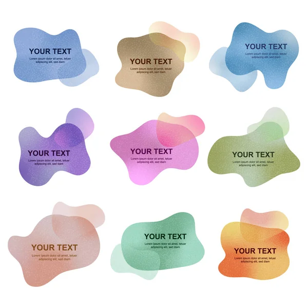 set of watercolor stickers vector art design