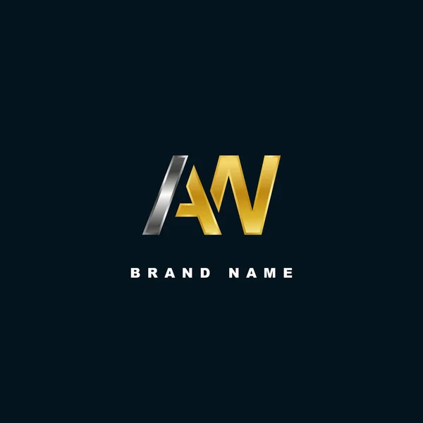 Creative Gold Silver Logo Design — стоковый вектор