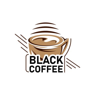 Kahve yaratıcı pictogram logo tasarımı