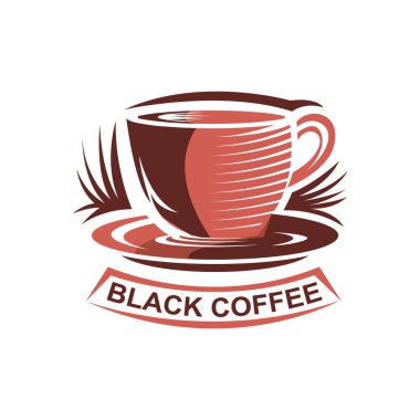 Kahve yaratıcı pictogram logo tasarımı