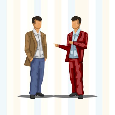 İş adamları sanat tasarımı vektörü