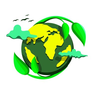 Yeşile git Kağıtsız vektör çizimi