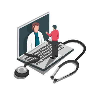 Sağlık hizmeti vektörü sanat çizimi tasarımı