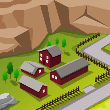 Binaların benzersiz izometrik çizimi