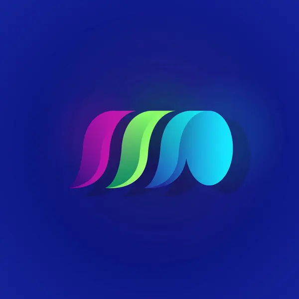 Kleurrijk Abstract Logo Icoon Ontwerp — Stockvector